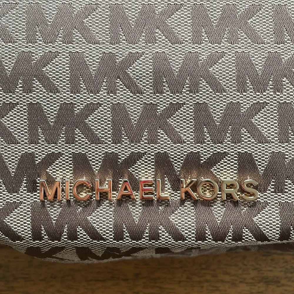 Michael Kors Brown Logo Shoulder Bag